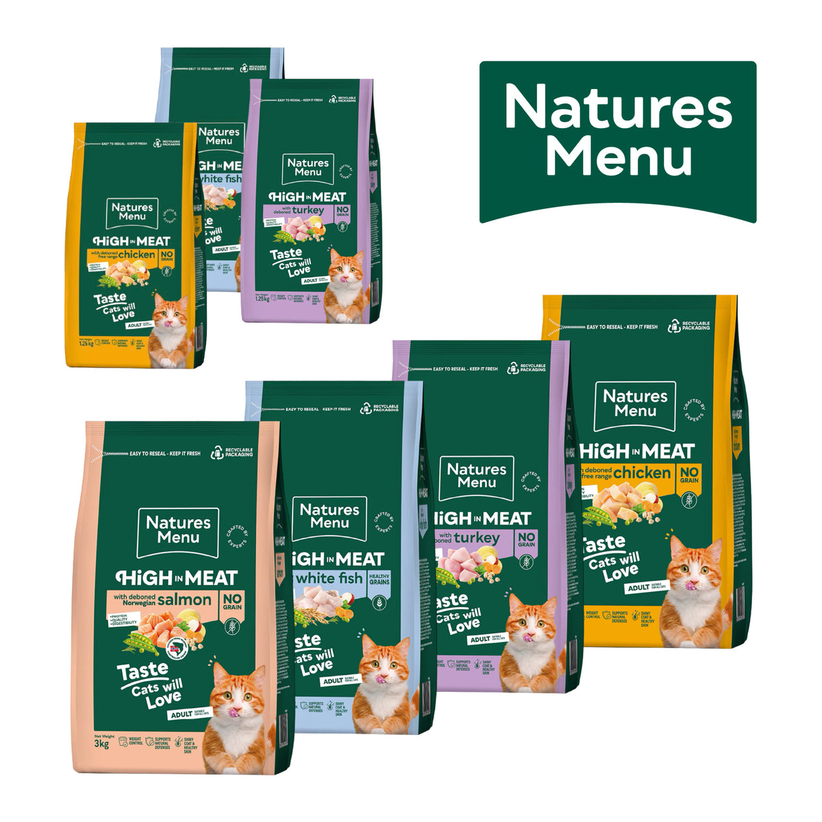 Natures Menu Dry Cat Food – High Meat Range
