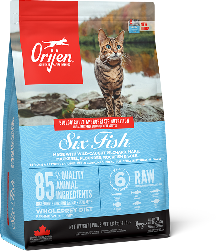 Orijen 6 Fish Dry Cat Food - 1.8kg