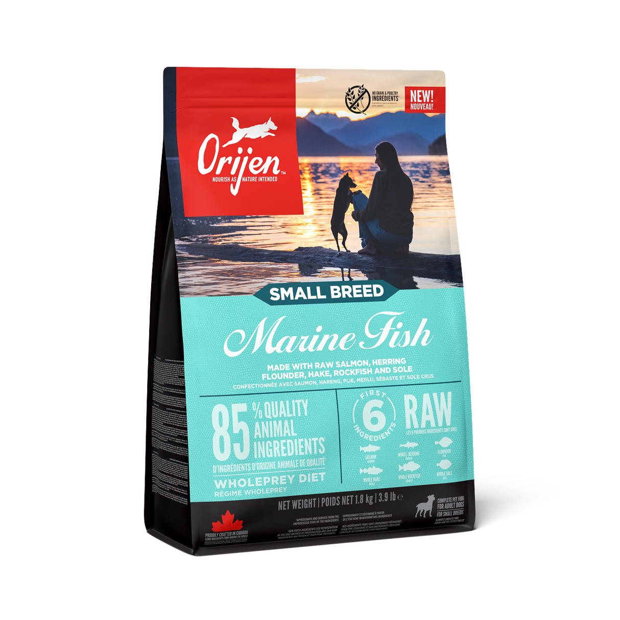 Orijen Small Breed Marine Fish Dry Dog Food - 1.8kg