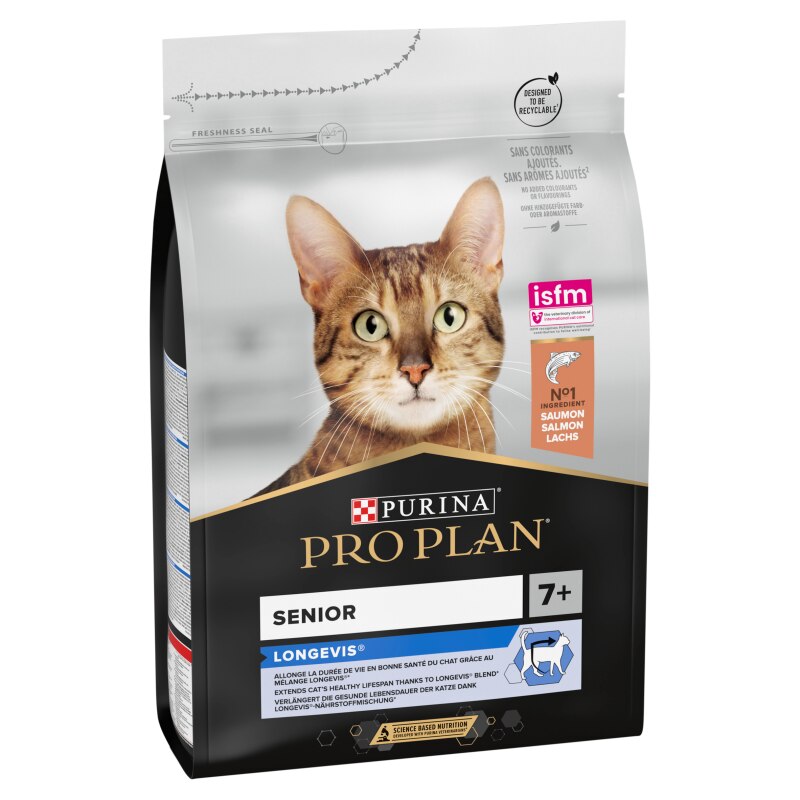 Pro Plan Senior 7+ Longevis Salmon Dry Cat Food - 3kg