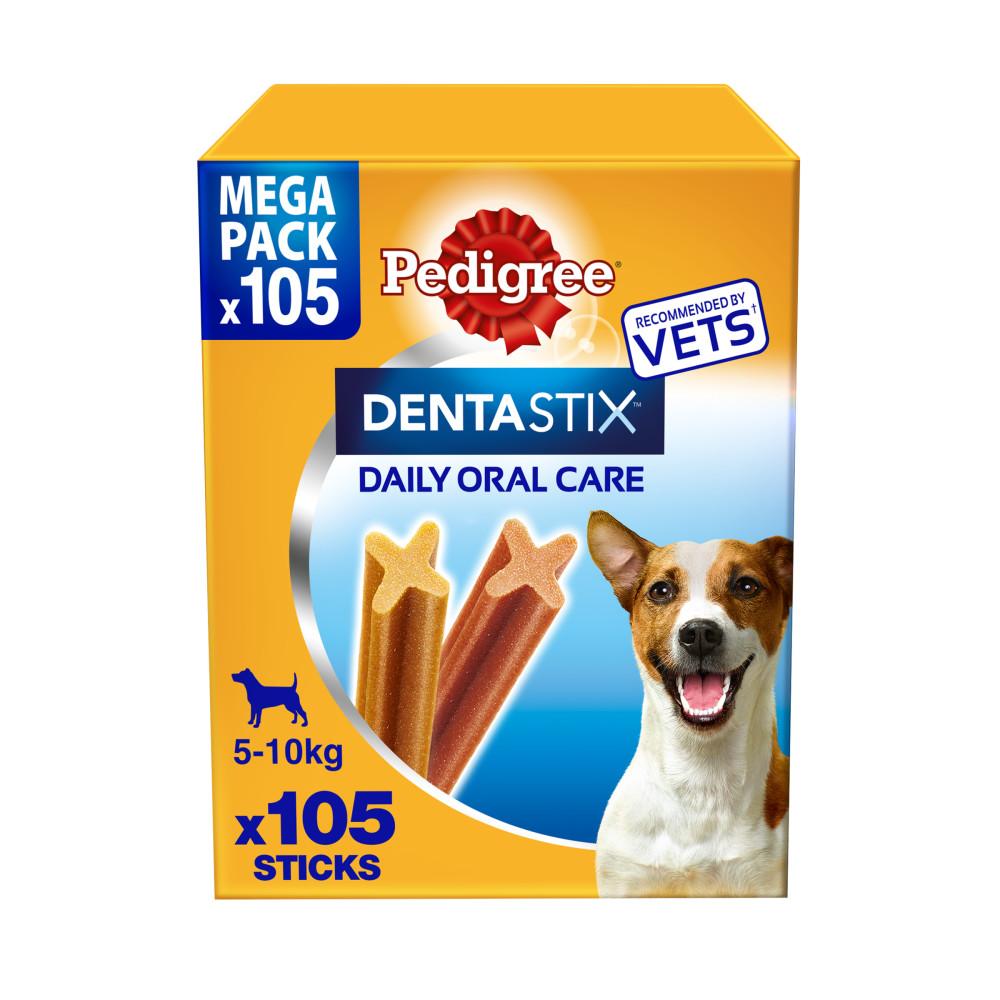 Pedigree Dentastix Daily Adult Small Dog Treats 105 x Dental Sticks - 1.65kg
