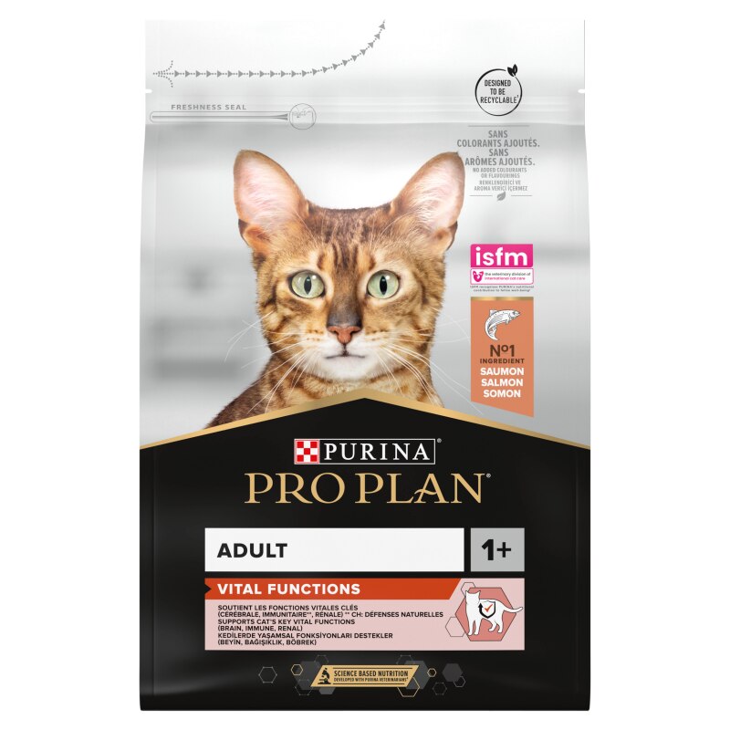 Pro Plan Vital Functions Salmon Dry Cat Food - 3kg