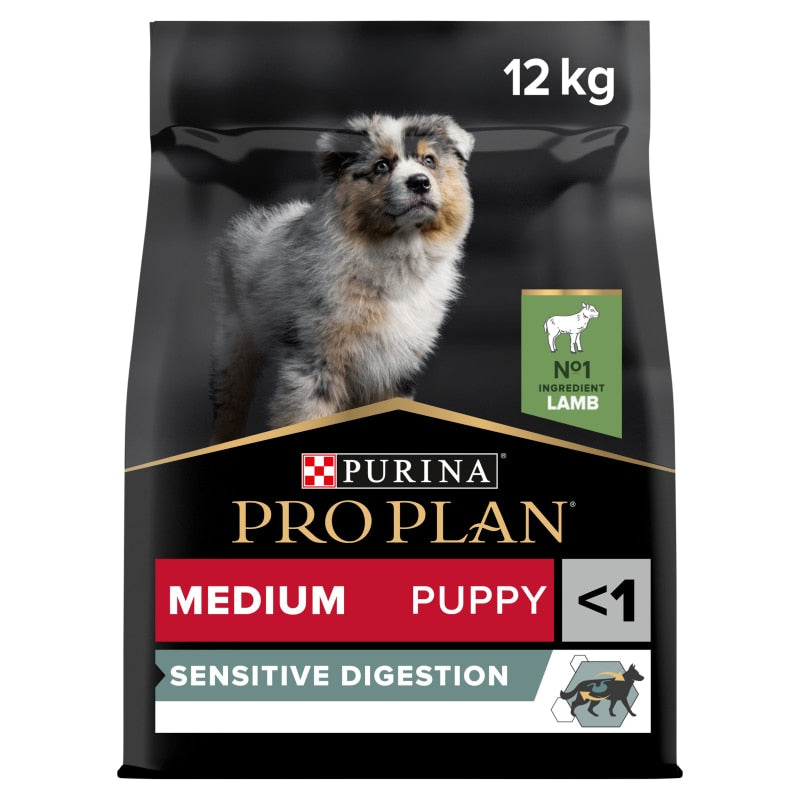 Pro Plan Medium Puppy Sensitive Digestion Lamb Dry Dog Food - 12kg