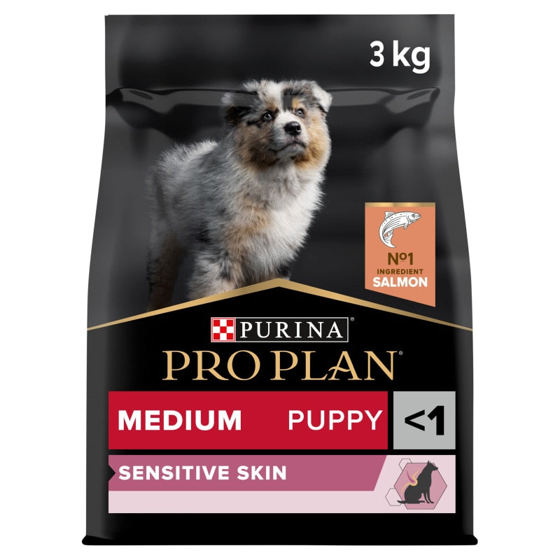 Pro Plan Medium Puppy Sensitive Skin Salmon Dry Dog Food - 3kg