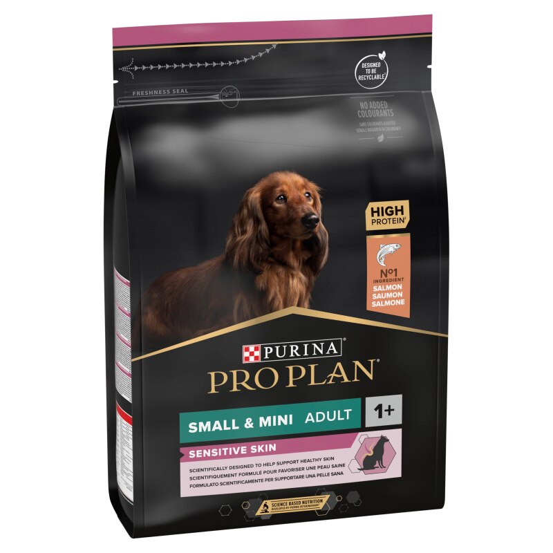 Pro Plan Small & Mini Sensitive Skin Salmon Dry Dog Food - 3kg