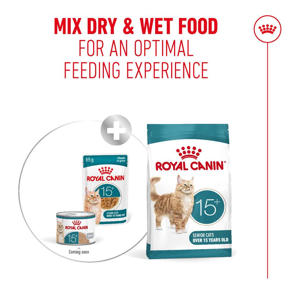 Royal Canin Ageing 15+ Cat Wet Food Ultra Soft Mousse Can - 12 x 85g