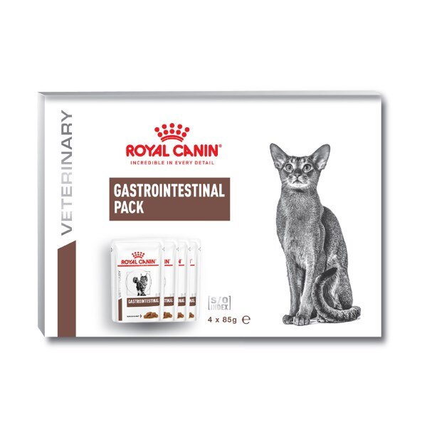 Royal Canin Veterinary Diet Feline Gastrointestinal Wet Cat Food Pouches -