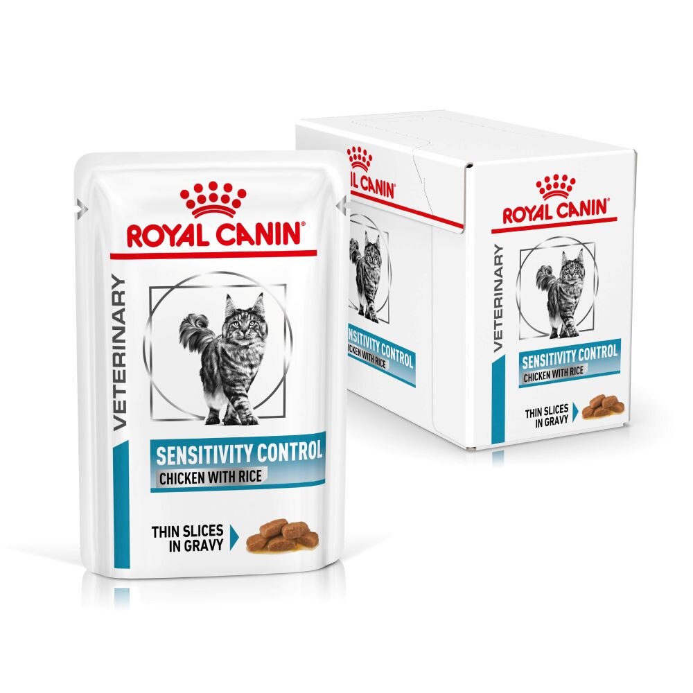 Royal Canin Sensitivity Control Chicken With Rice Adult Wet Cat Food - 48 x 85g