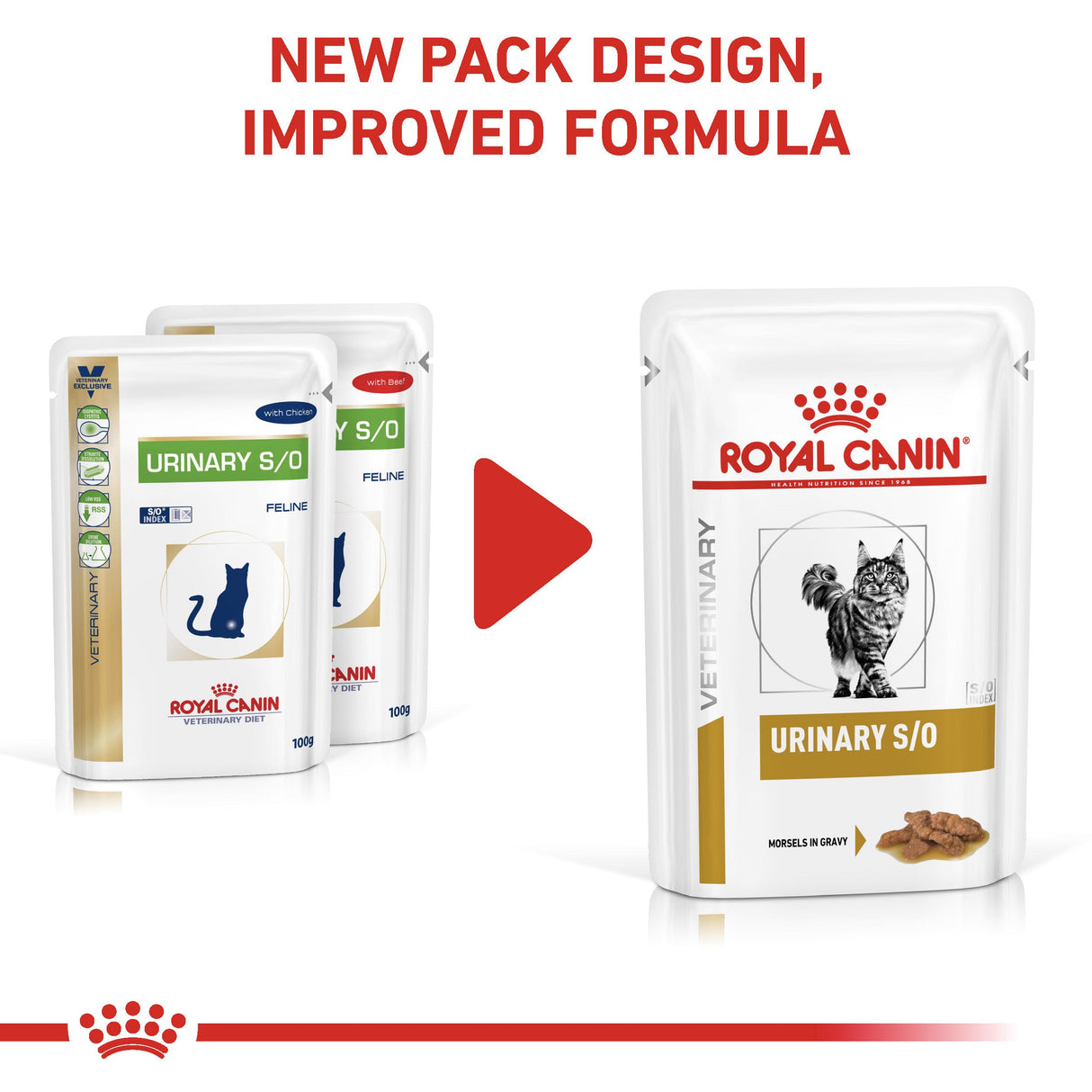 Royal Canin Urinary S/O Morsels in Gravy Adult Wet Cat Food - 48 x 85g