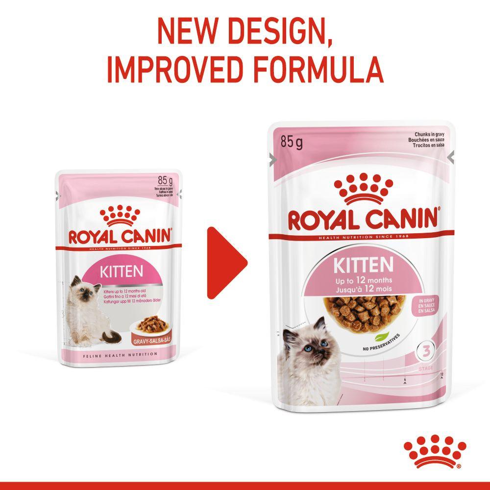 Royal Canin Kitten Instinctive Pouch 12 Pack Cat Food - 85G