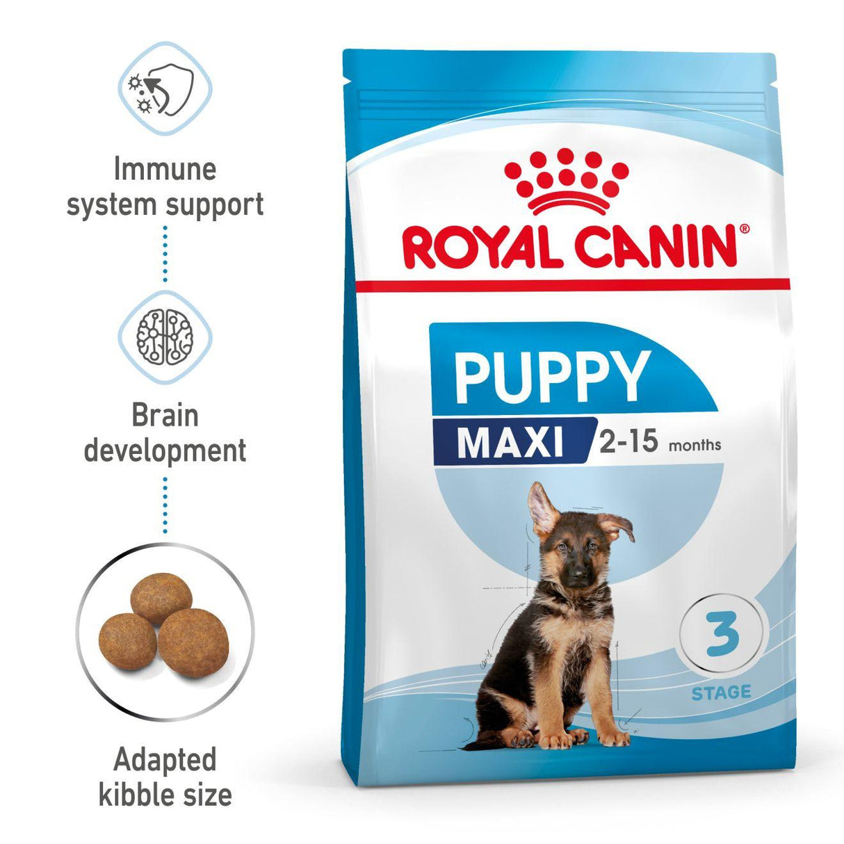 Royal Canin Size Health Nutrition Puppy Maxi Dry Dog Food - 3kg