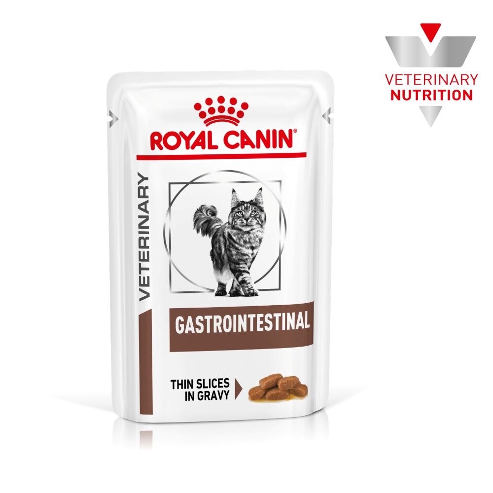 Royal Canin Gastrointestinal Thin Slices in Gravy Adult Wet Cat Food Pouches - 12 x 85g