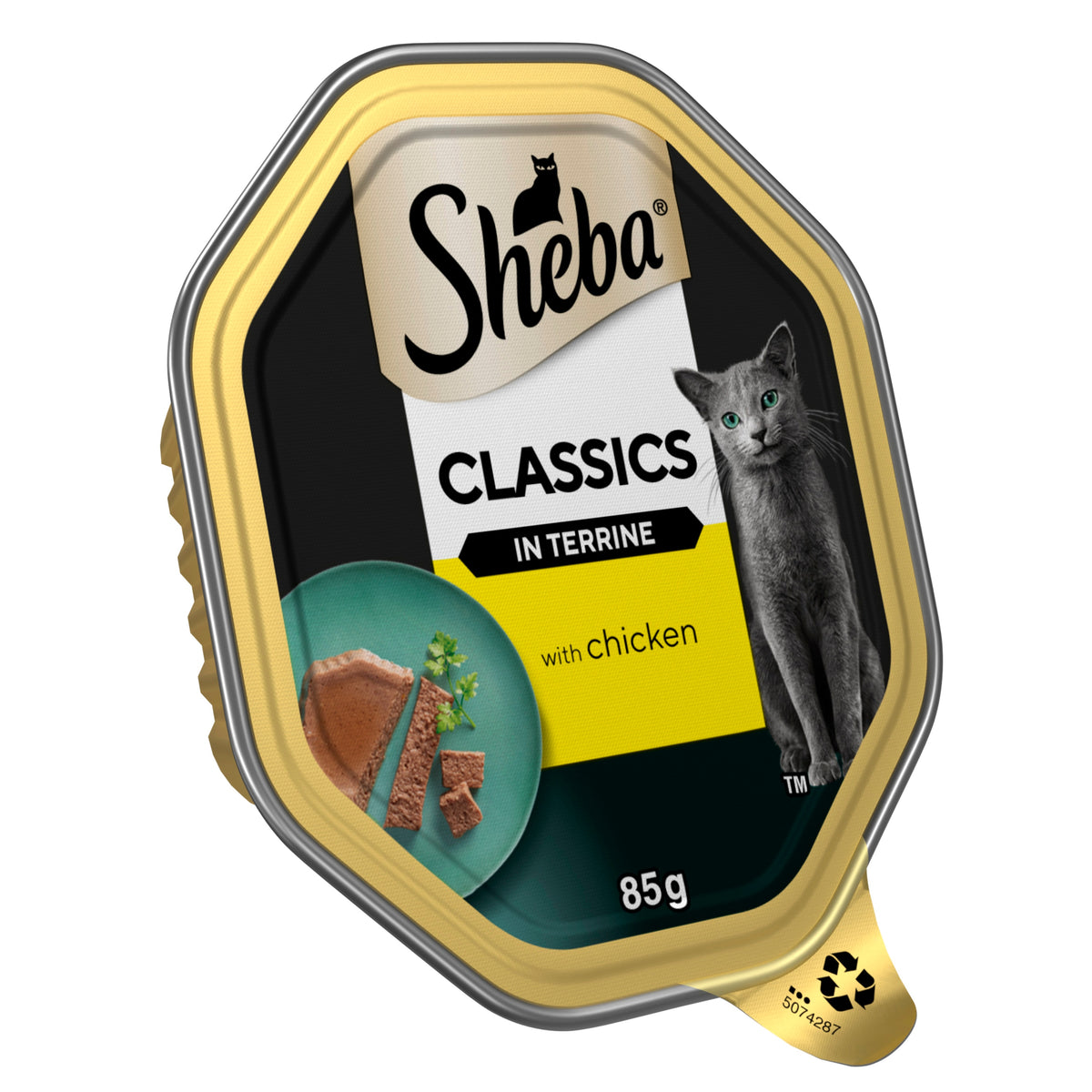SHEBA Classics Cat Tray with Chicken in Terrine - 22x85g