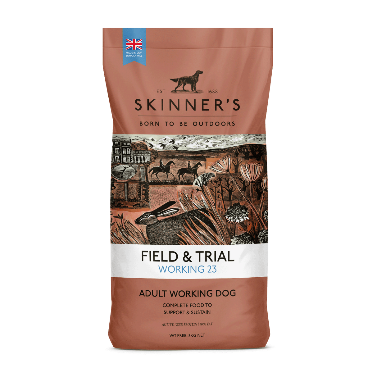 Skinners Field & Trial Working 23 Dry Dog Food - 15kg