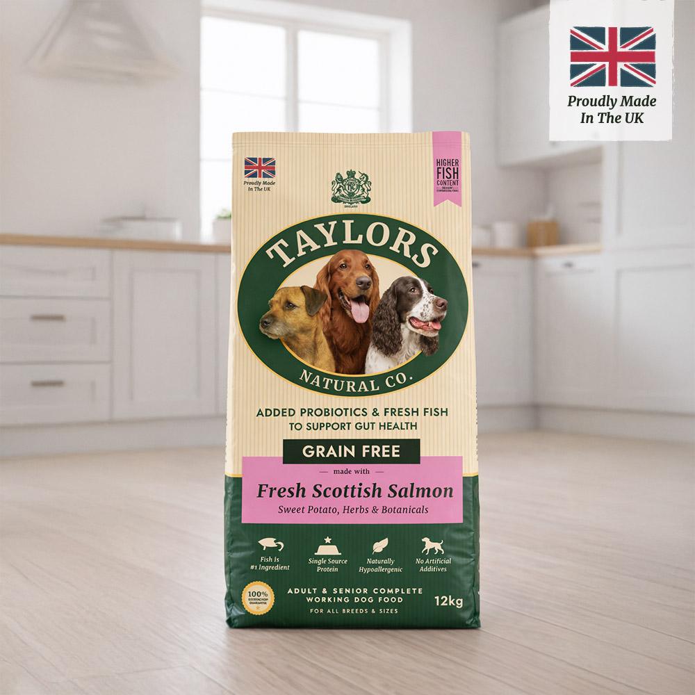 Taylors Grain Free Salmon Adult & Senior Dry Dog Food - 12kg