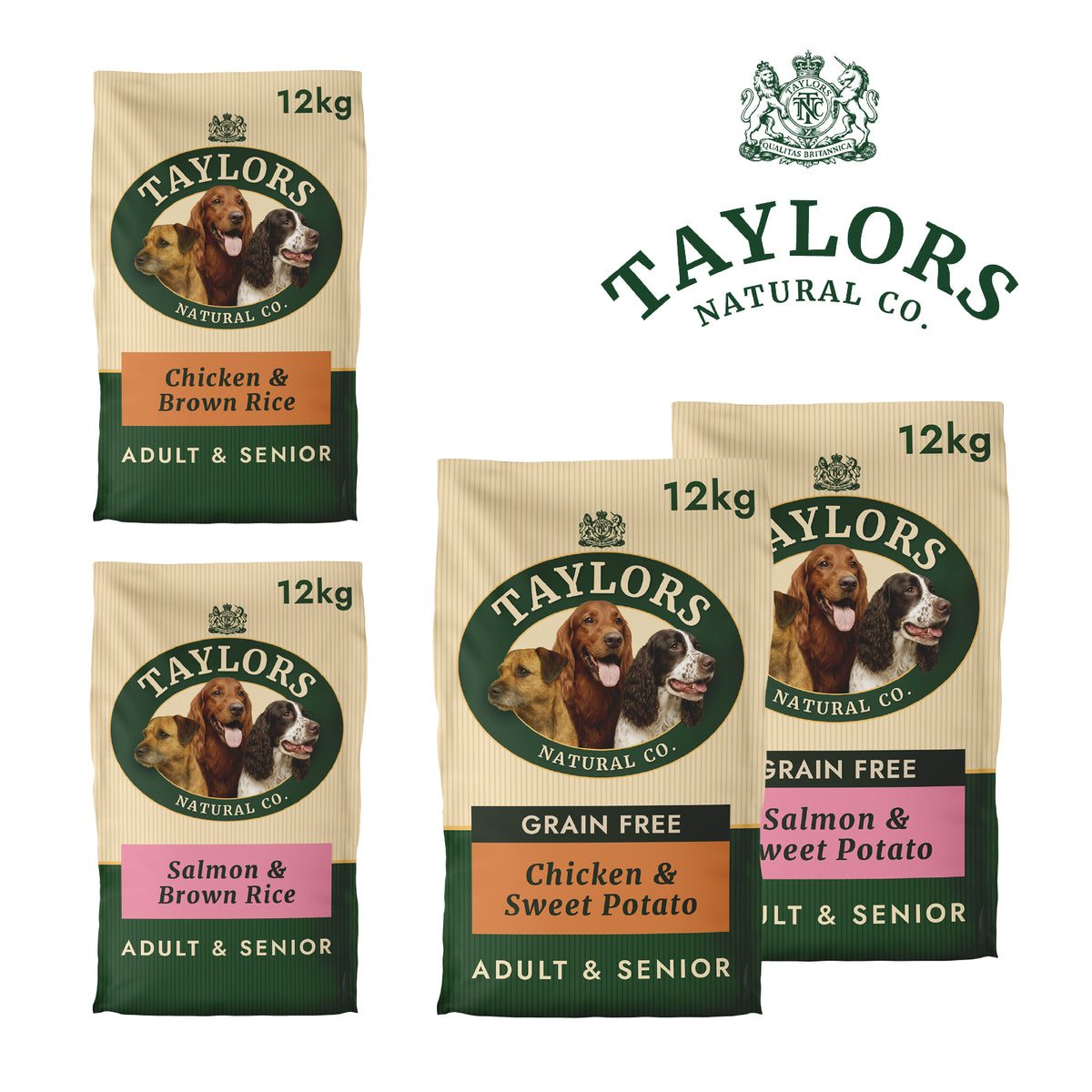 Taylors Adult & Senior Dry Dog Food – Chicken & Salmon Recipes