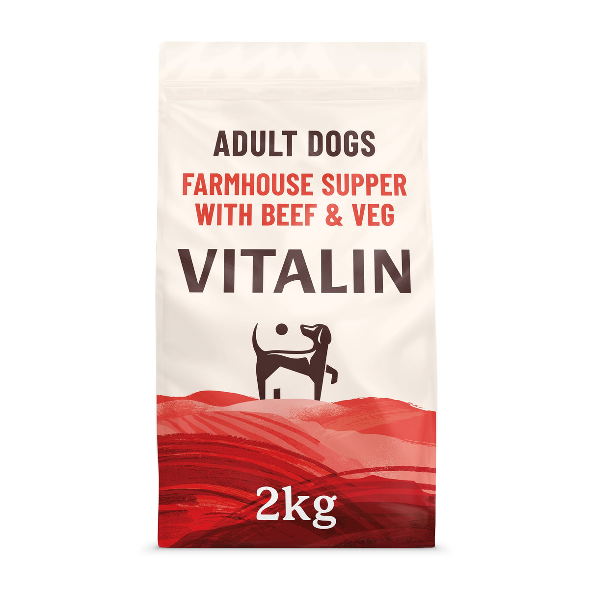 Vitalin Beef & Veg Farmhouse Supper Adult Dry Dog Food - 2kg