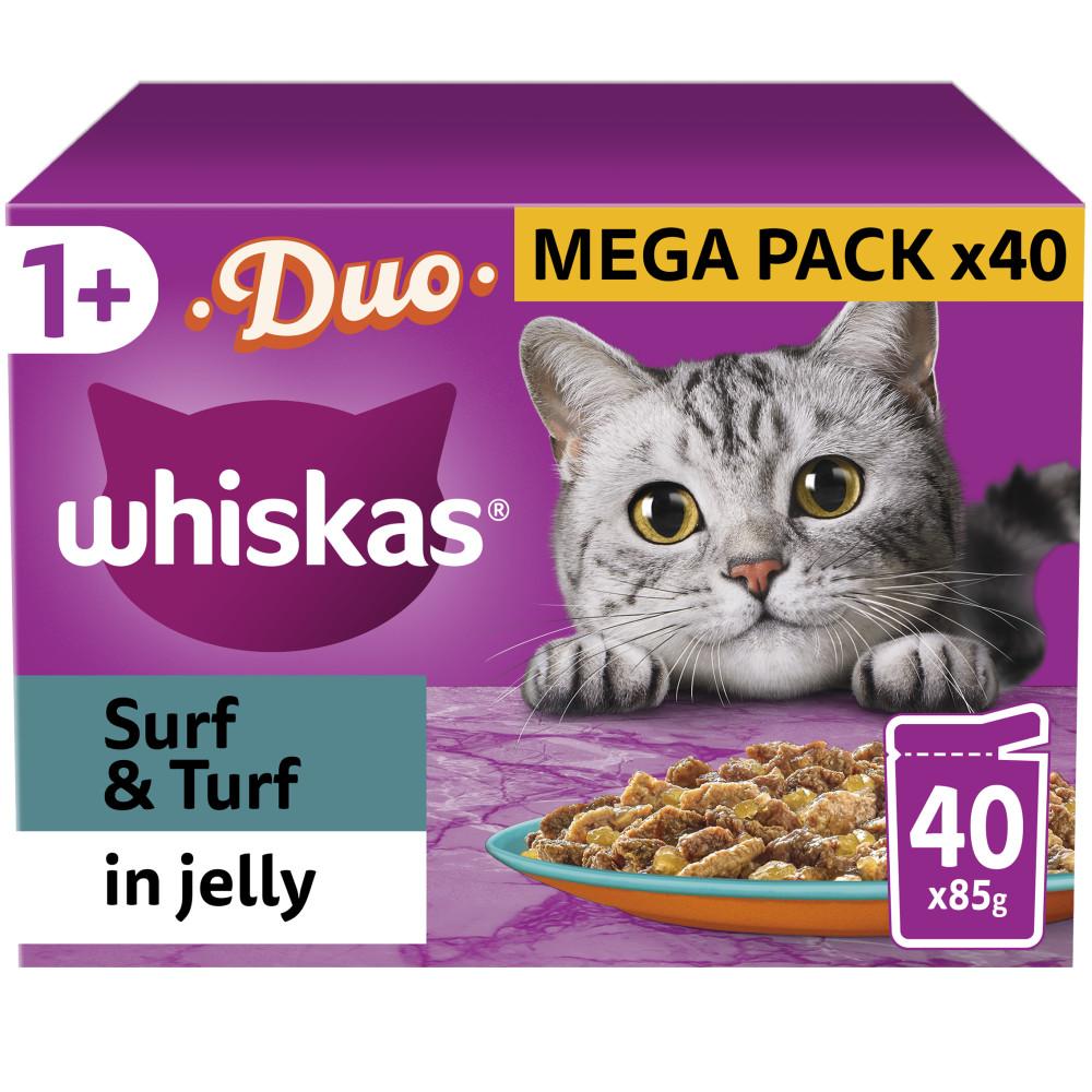 WHISKAS Wet Cat Food Pouches – Jelly & Gravy Selection