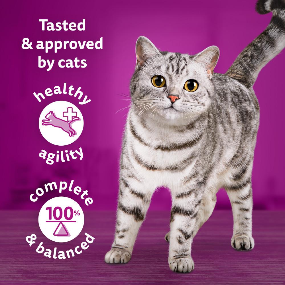 WHISKAS 1+ Country Collection Mix Adult Wet Cat Food Pouches in Gravy - 12x85g