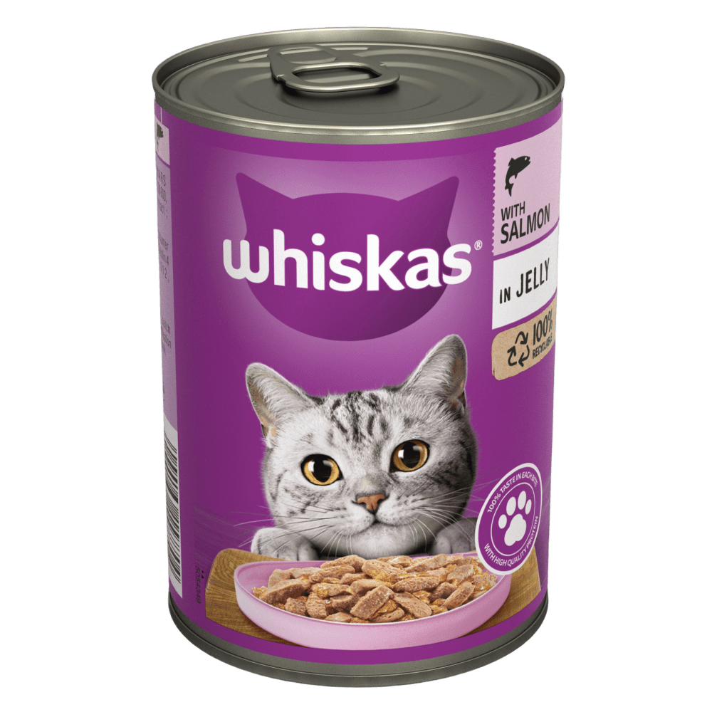 WHISKAS Wet Cat Food Tins – Jelly Selection