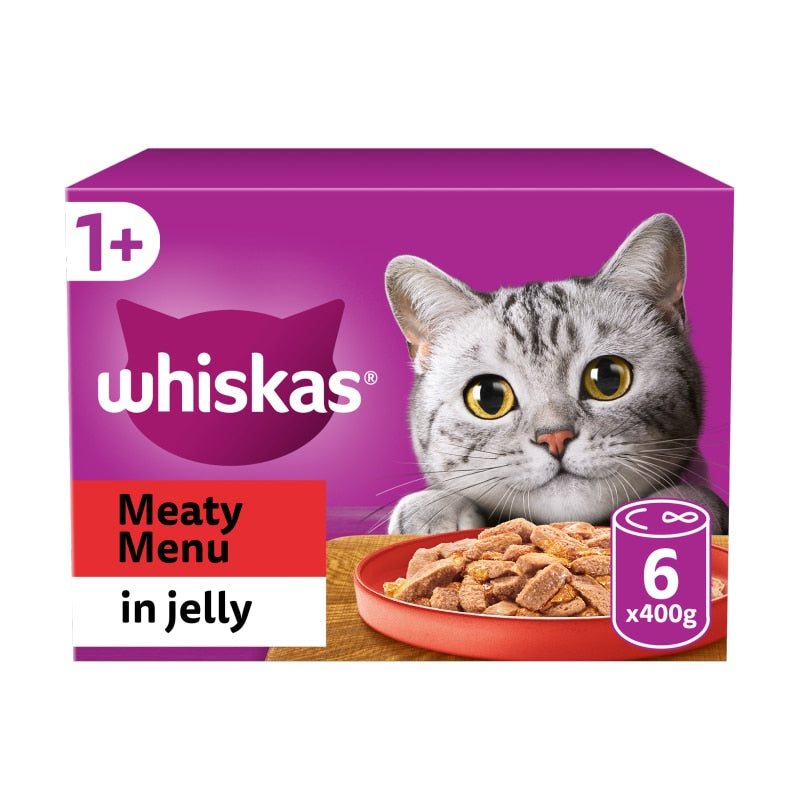 WHISKAS Wet Cat Food Tins – Jelly Selection