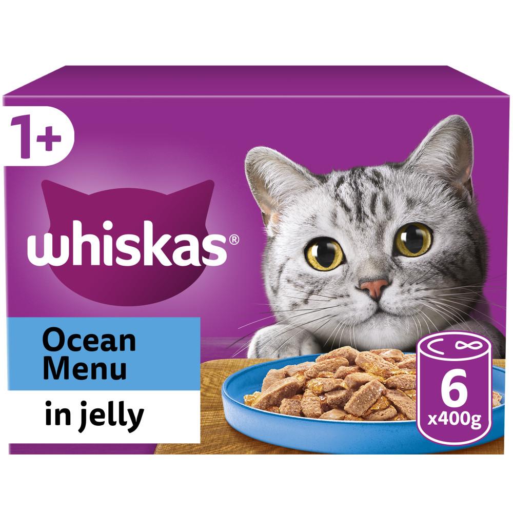 WHISKAS Wet Cat Food Tins – Jelly Selection