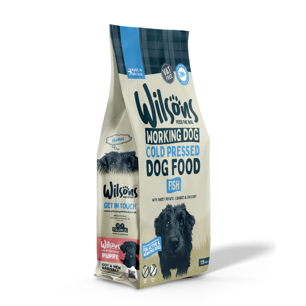 Wilsons Cold Pressed Fish Working Dry Dog Food - 15kg