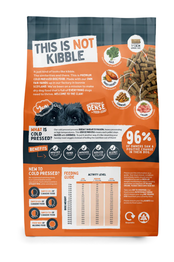 Wilsons Premium Cold Pressed Chicken Adult Dry Dog Food - 10kg