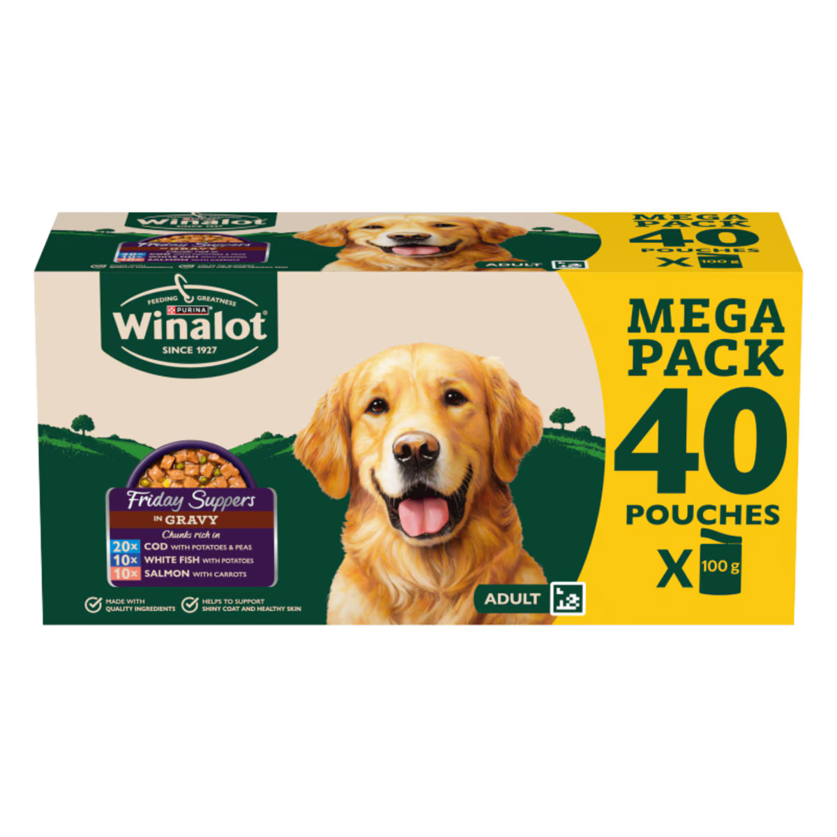 Winalot Mixed Wet Dog Food Pouches Bundle – Gravy & Jelly Variety Packs