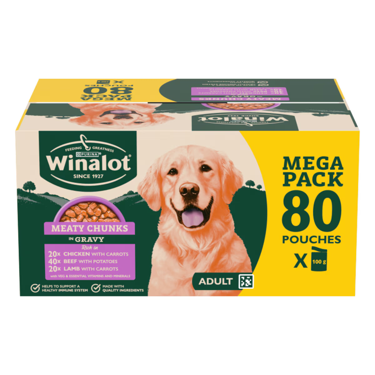 Winalot Mixed Wet Dog Food Pouches Bundle – Gravy & Jelly Variety Packs