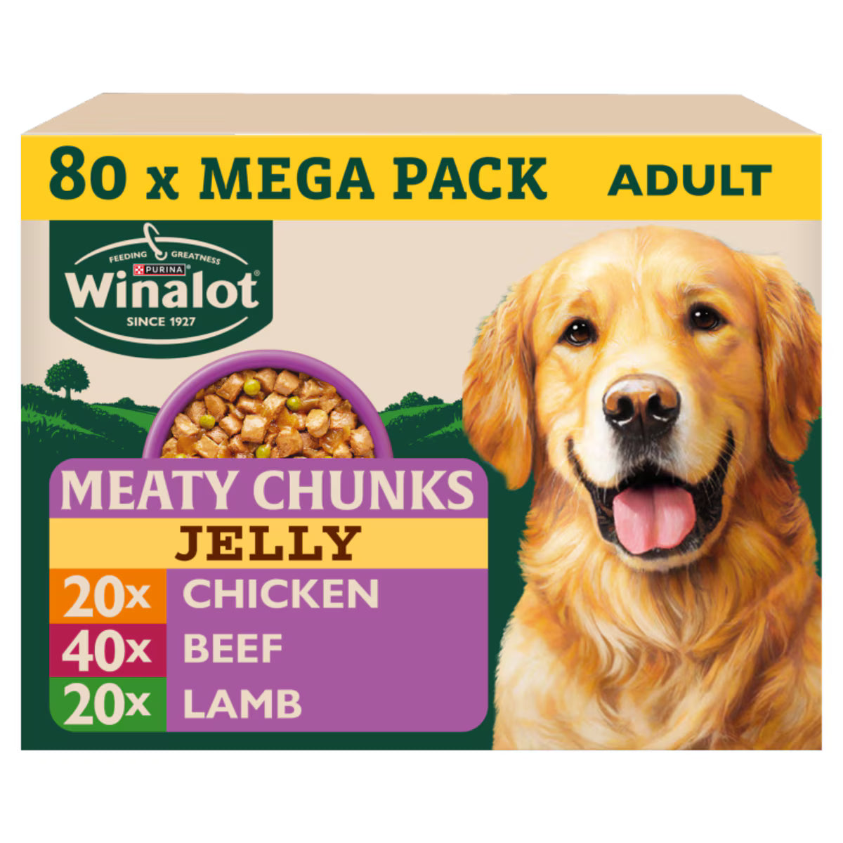 Winalot Mixed Wet Dog Food Pouches Bundle – Gravy & Jelly Variety Packs
