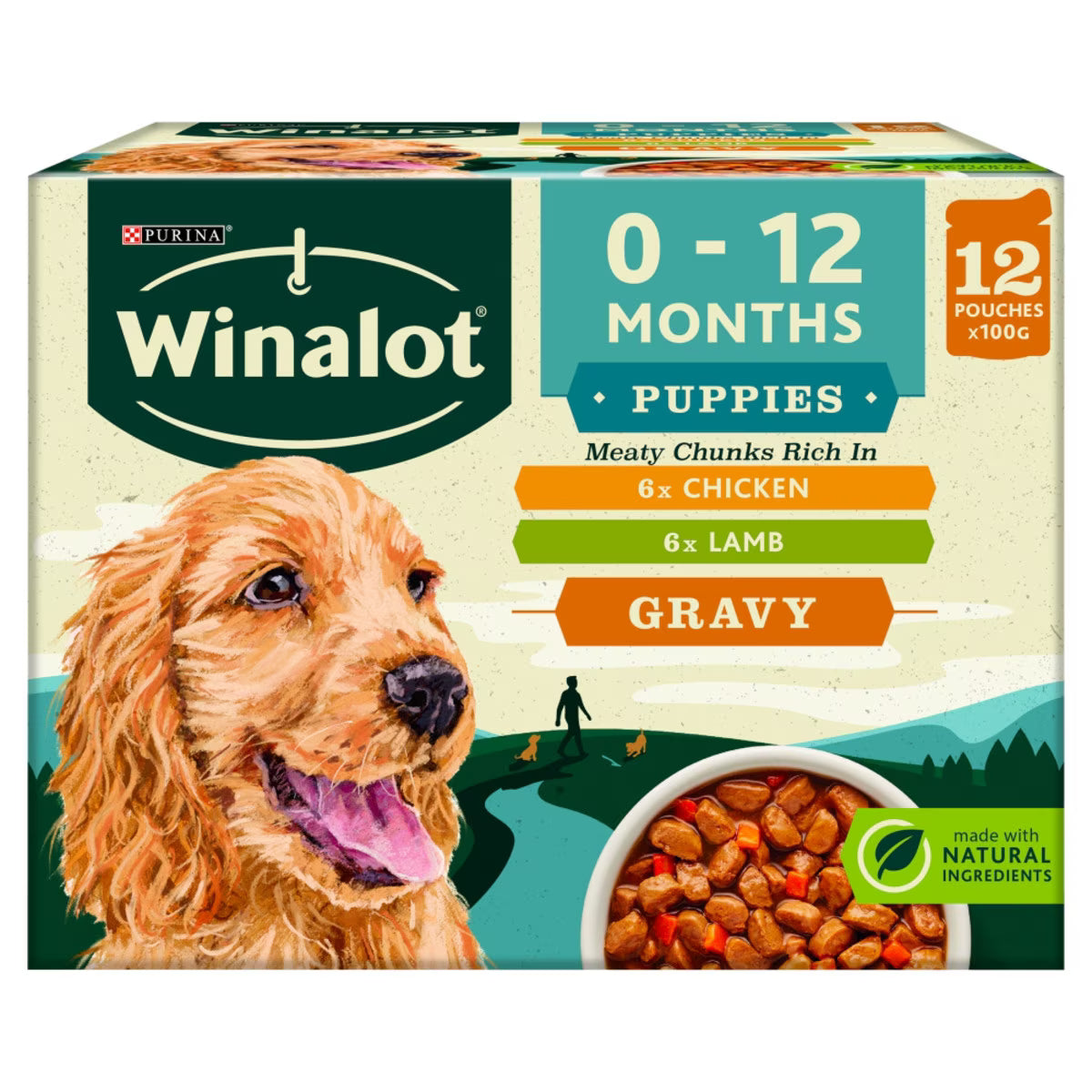 Winalot Mixed Wet Dog Food Pouches Bundle – Gravy & Jelly Variety Packs
