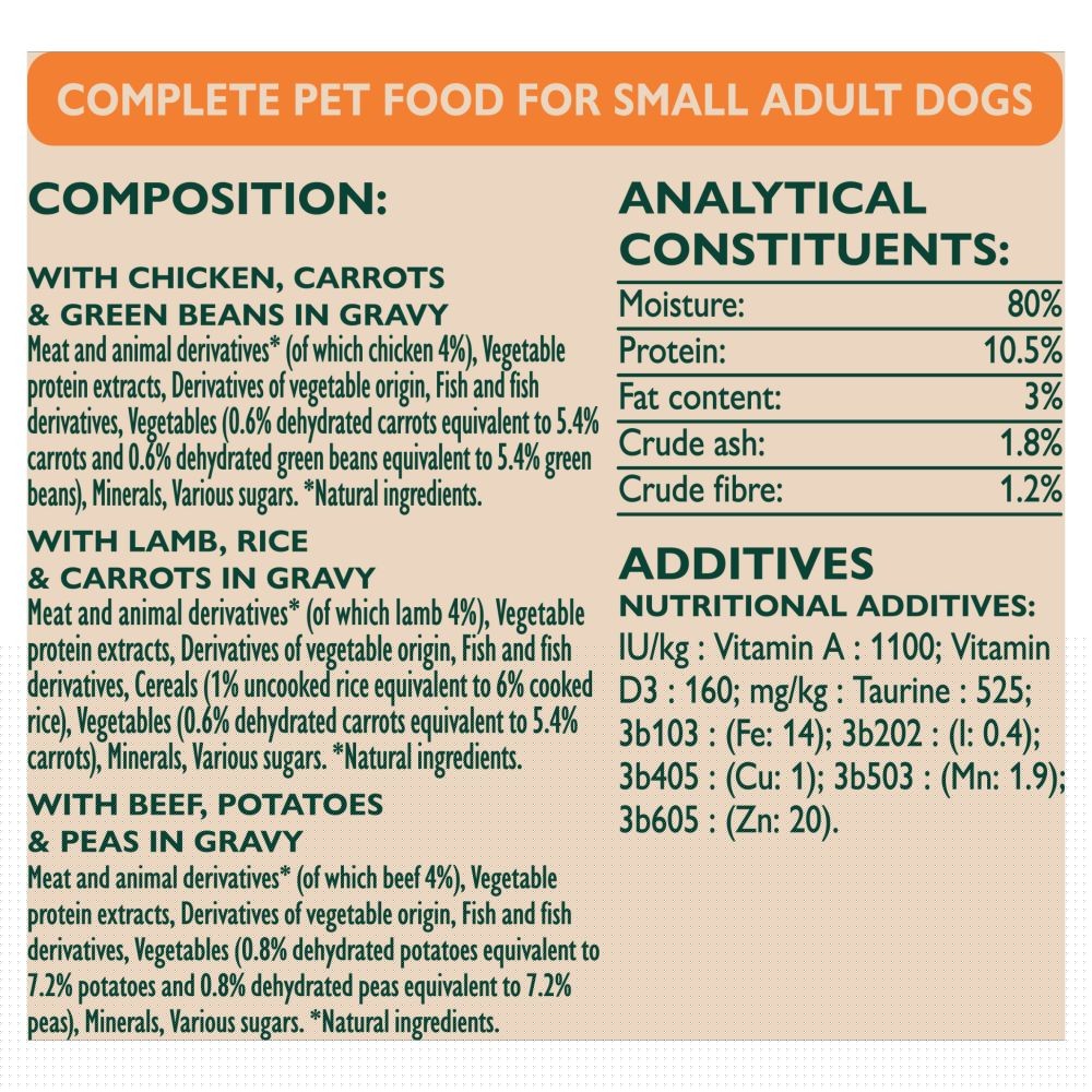 Winalot Meaty Chunks Small Dog Mixed in Gravy Wet Dog Food - 12 x 85g