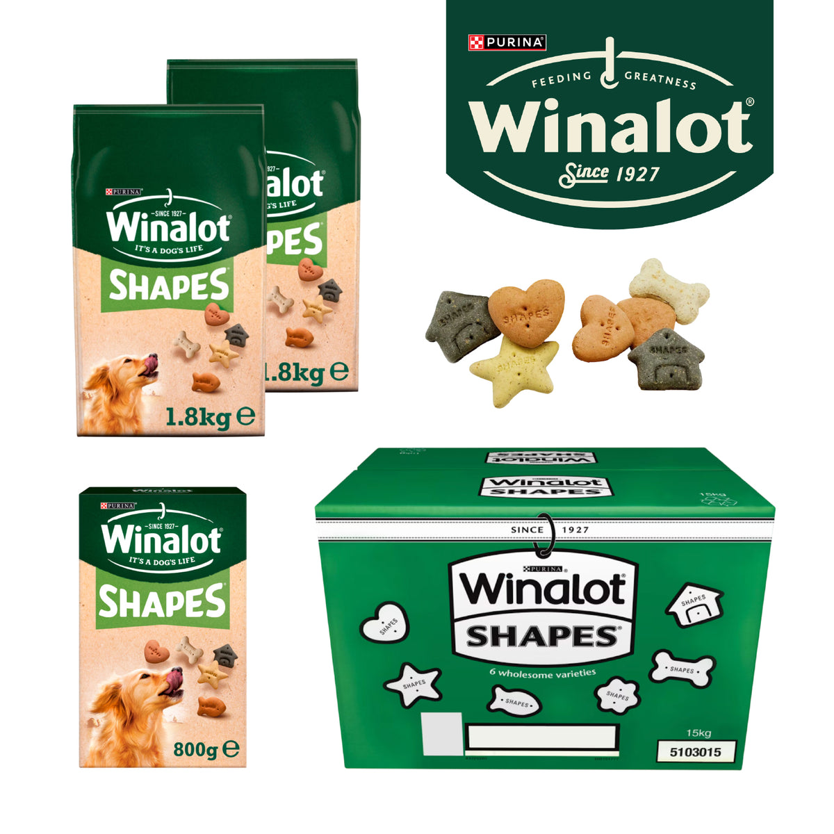 Winalot Shapes Dog Treats & Biscuits