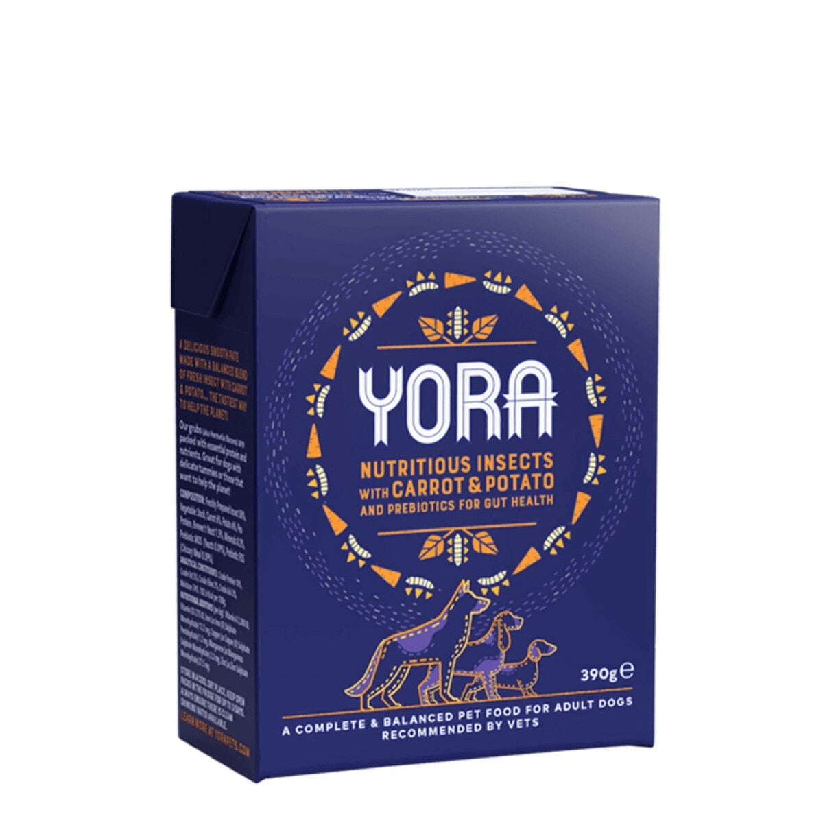 YORA Insect Protein Adult Dog Pate with Carrot & Potato - 18 x 390g