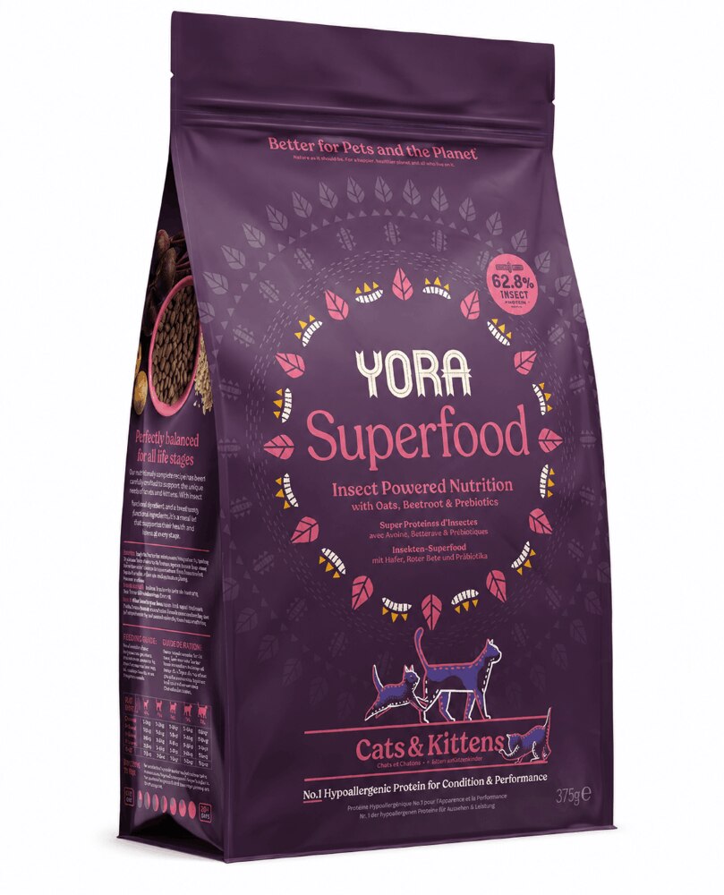 YORA Insect Protein All Stage Cat & Kitten Food - 1.5kg