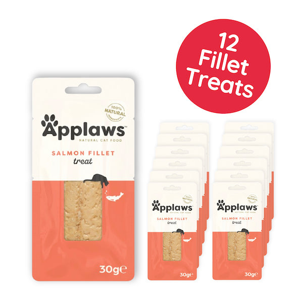 Applaws Whole Salmon Loin Cat Treat - 12 x 30g