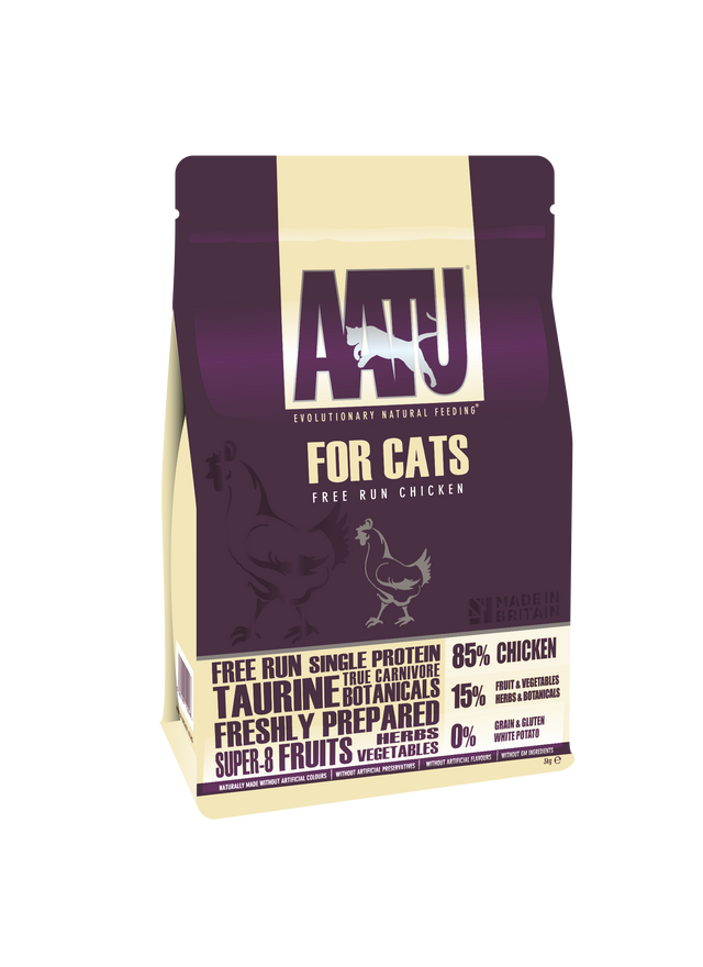 AATU 85/15 Grain Free Chicken Dry Cat Food - 3kg
