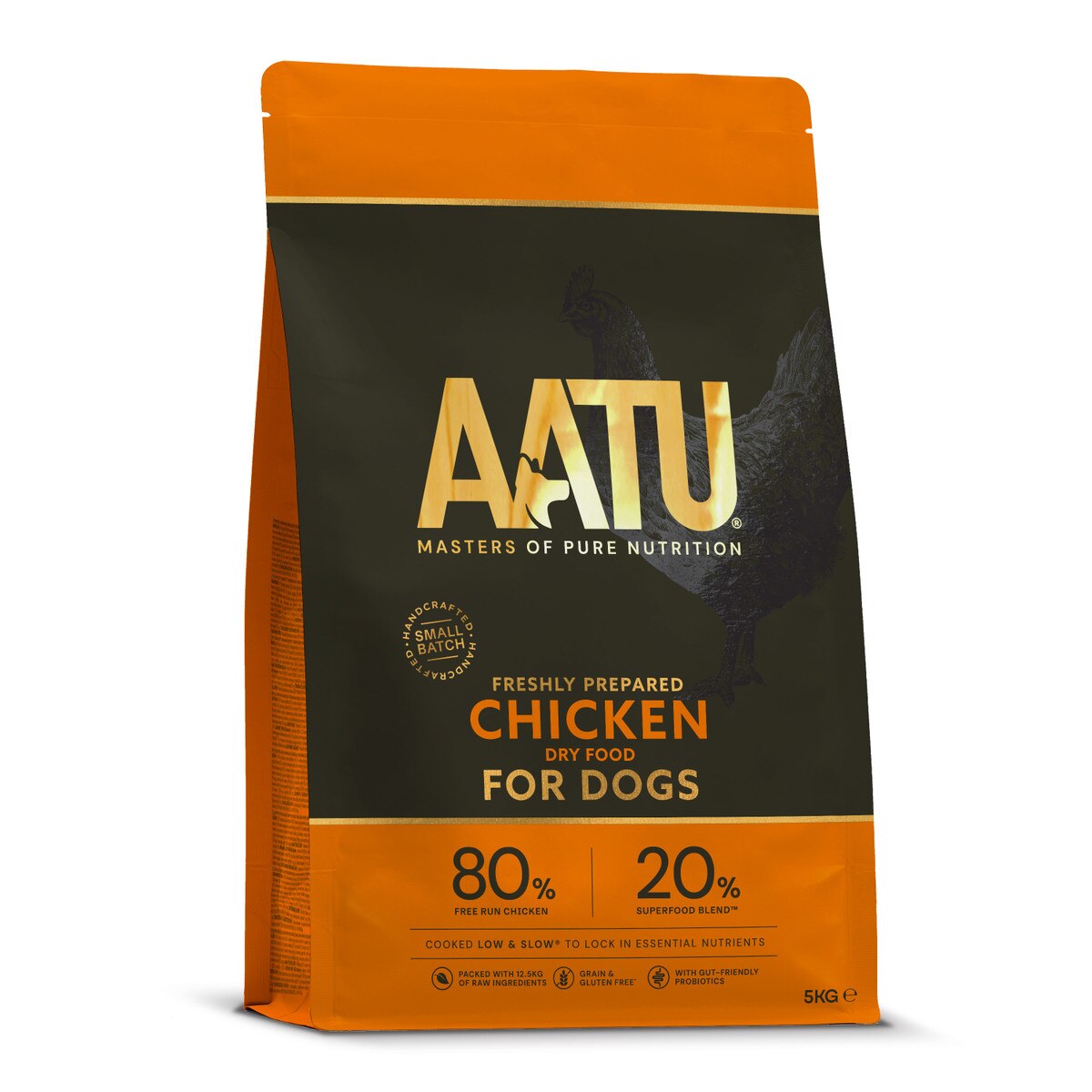 AATU 80/20 Grain Free Chicken Dry Dog Food - 5kg