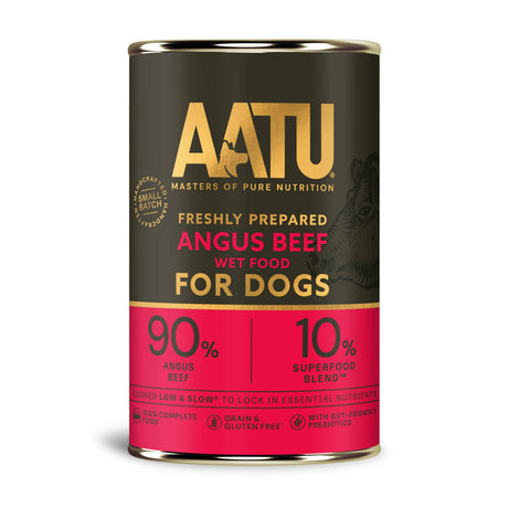 AATU Angus Beef Wet Dog Food - 6x400g