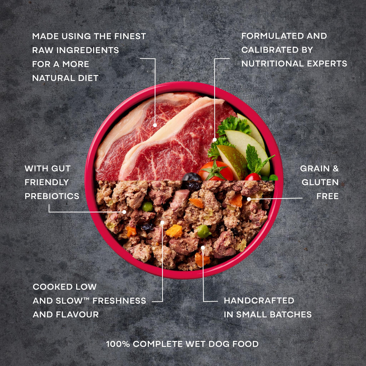 AATU Angus Beef Wet Dog Food - 6x400g