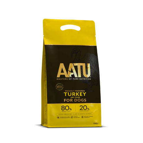 AATU Dog 80/20 Turkey Dry Food - 1.5kg