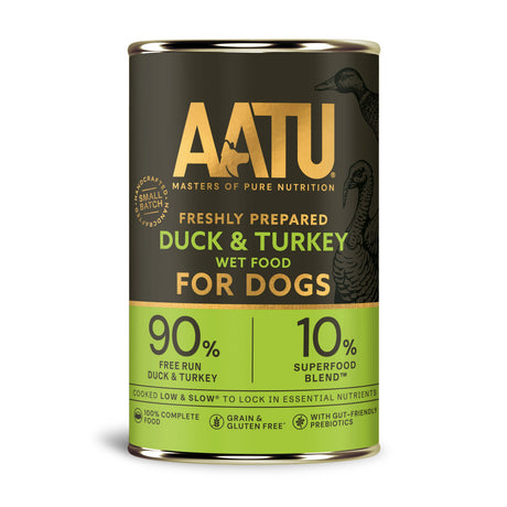 AATU Duck & Turkey Wet Dog Food - 6x400g