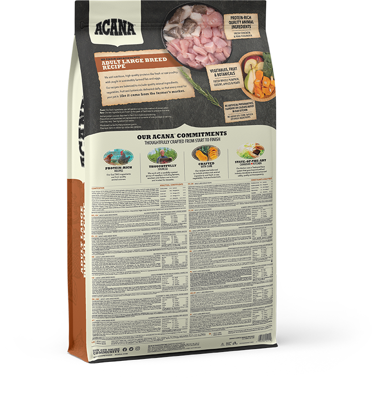 Acana Heritage Grain Free Adult Large Breed Dry Dog Food - 11.4kg
