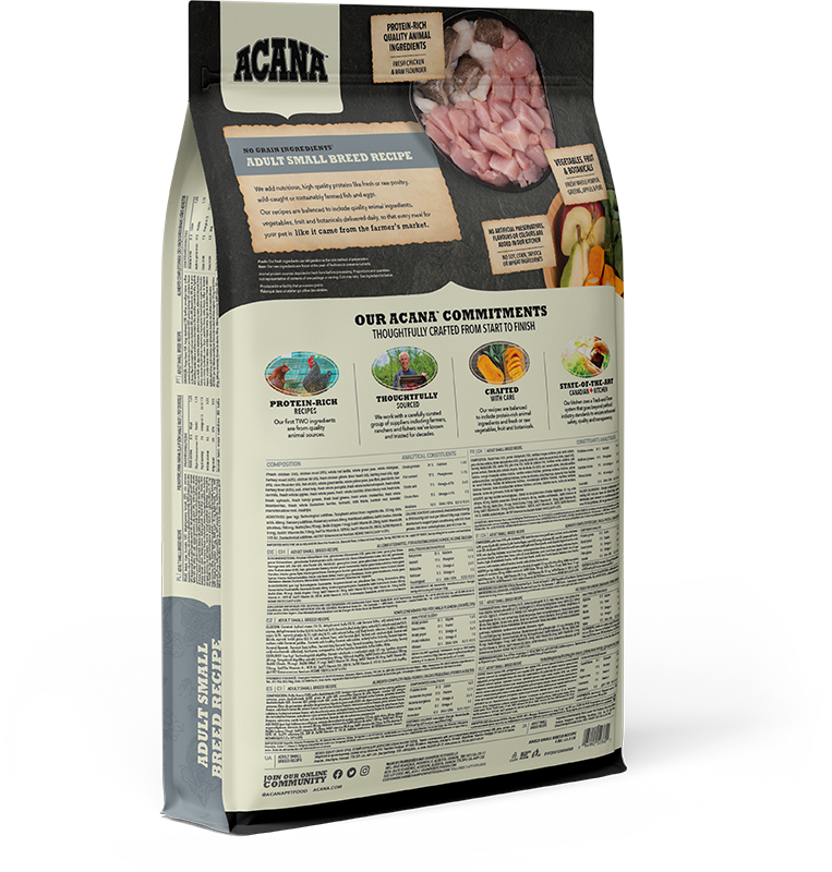 Acana Heritage Grain Free Adult Small Breed Dry Dog Food - 6kg