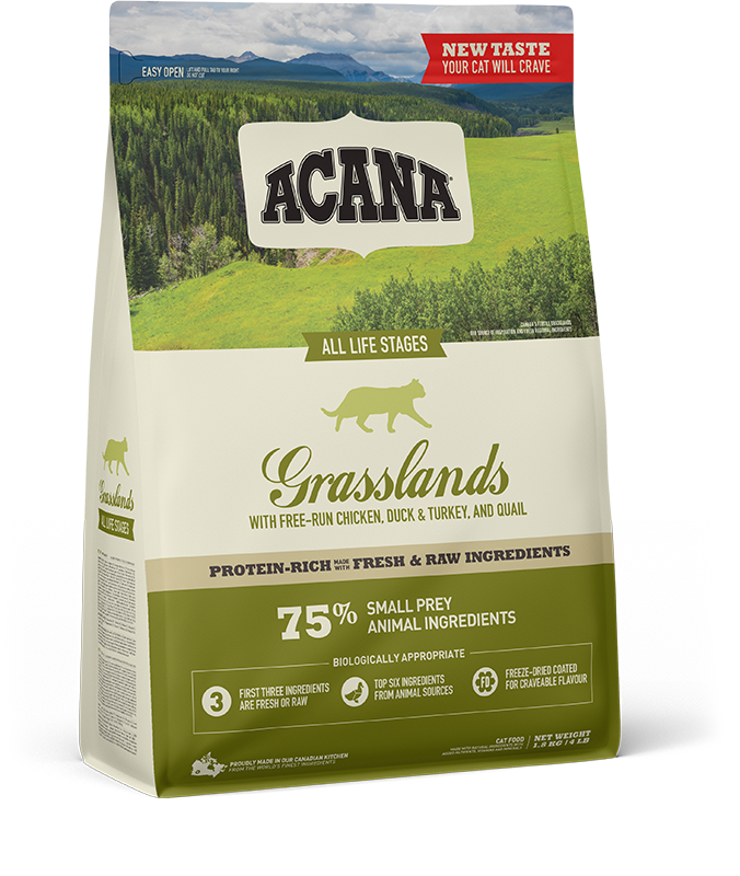 Acana Grasslands Dry Cat Food - 1.8kg
