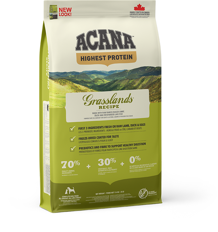 Acana Grasslands Grain Free Adult Dry Dog Food - 11.4kg