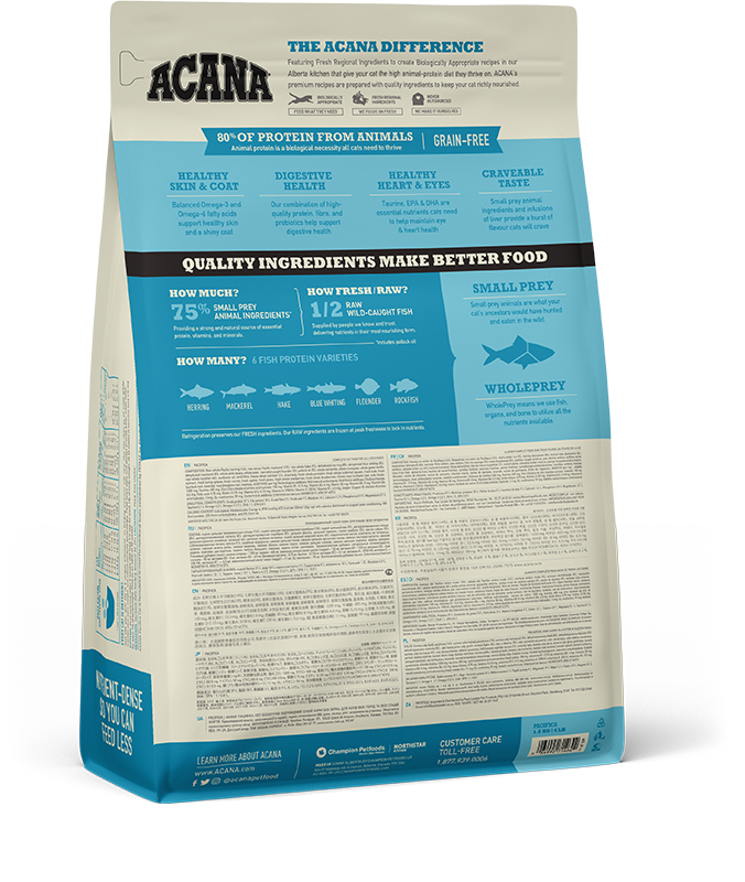 Acana Pacifica Grain Free Dry Cat Food - 1.8kg