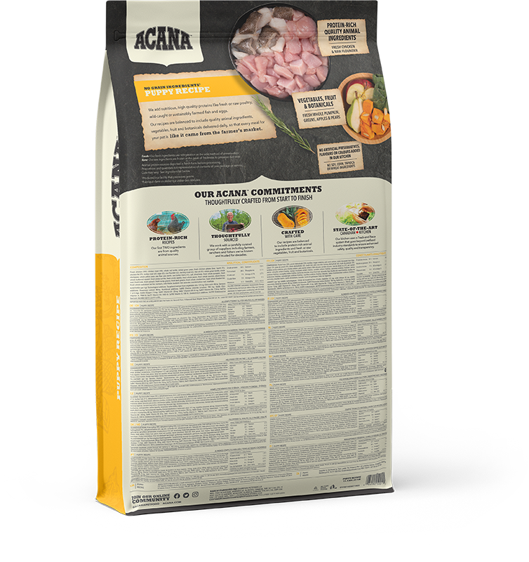 Acana Heritage Puppy & Junior Grain Free Dry Dog Food - 11.4kg