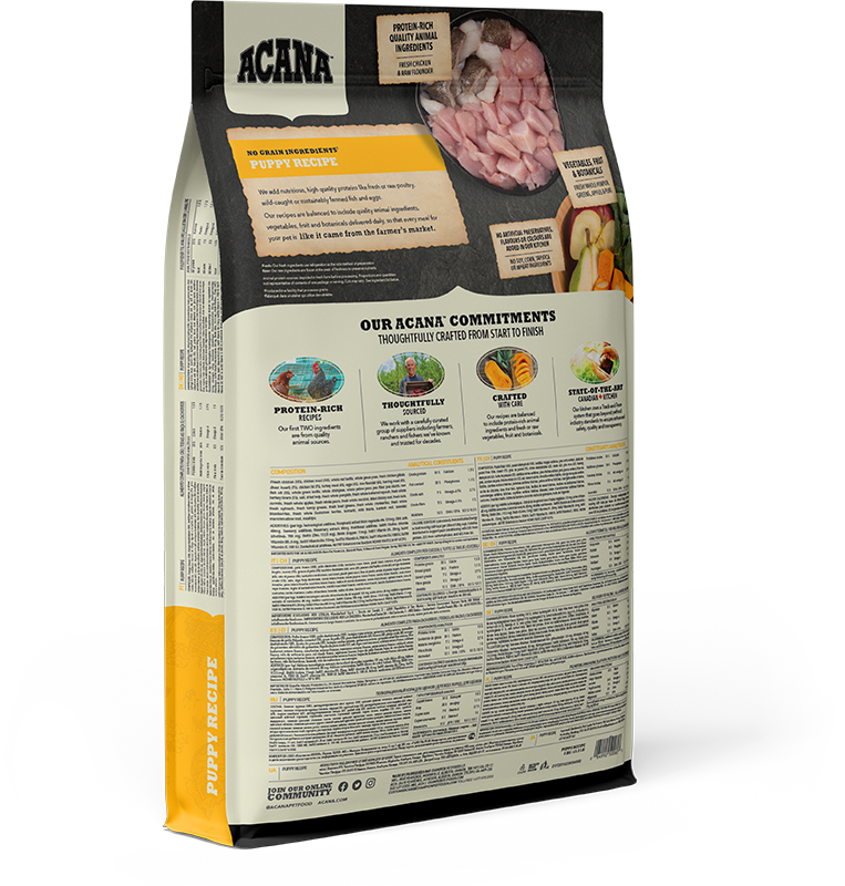 Acana Heritage Puppy & Junior Grain Free Dry Dog Food - 6kg
